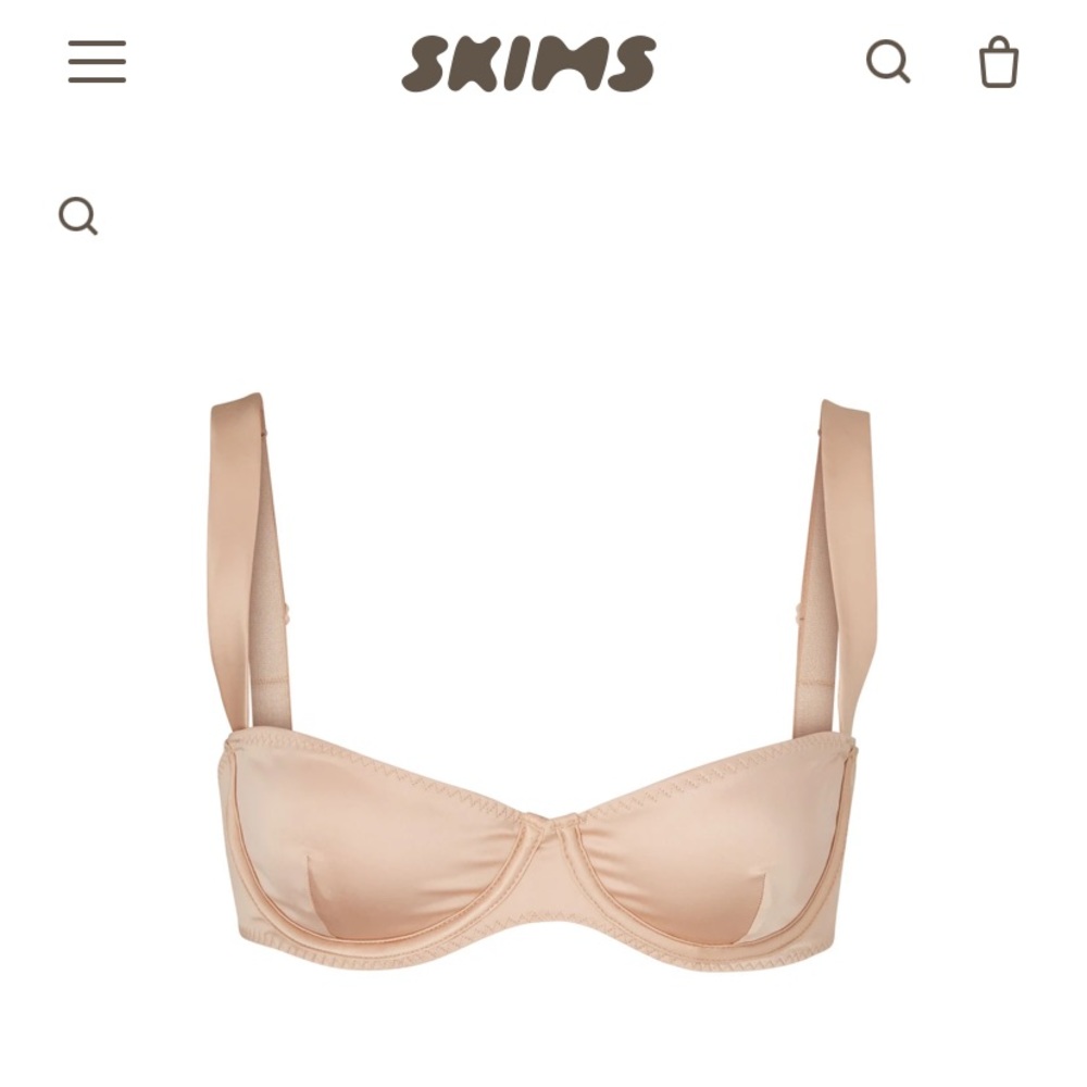 SKIMS 32A Woven Underwire Bra